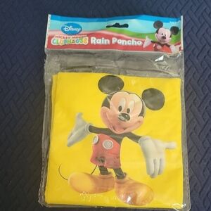 Disney Mickey Mouse Yellow Rain Poncho